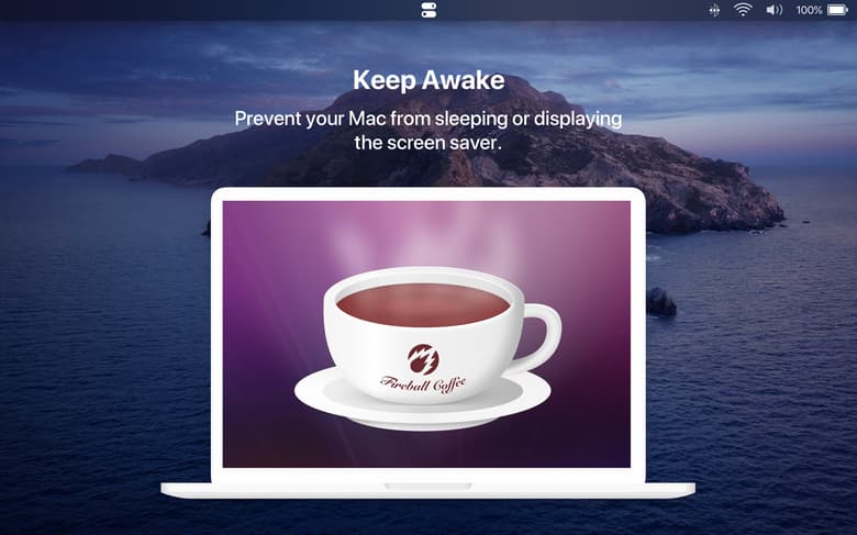 Prevent your Mac from sleeping or displaying the screen saver.