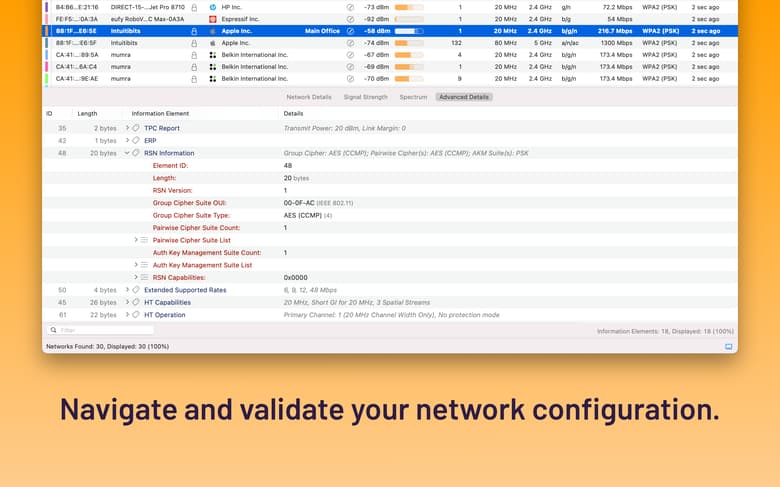 Navigate and validate your network configuration.