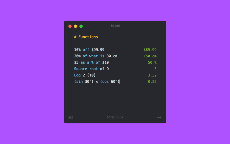 Functions calculator.