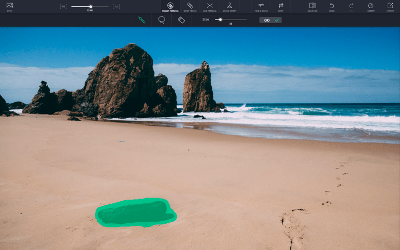 Removing small objects quickly