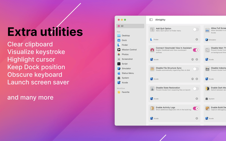 Extra utilities
