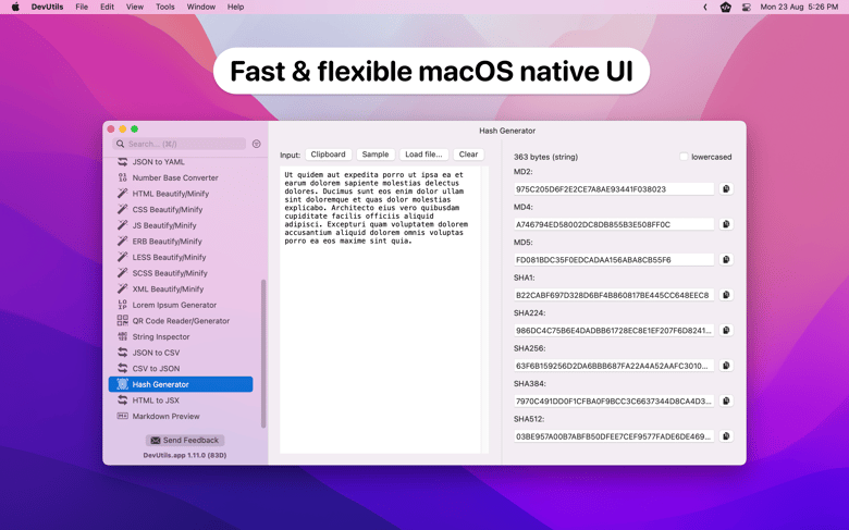 Fast & flexible macOS native UI