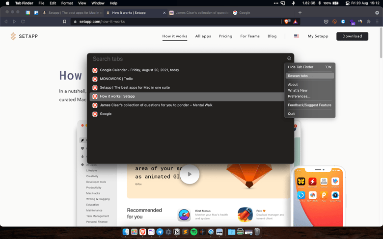 web shortcuts