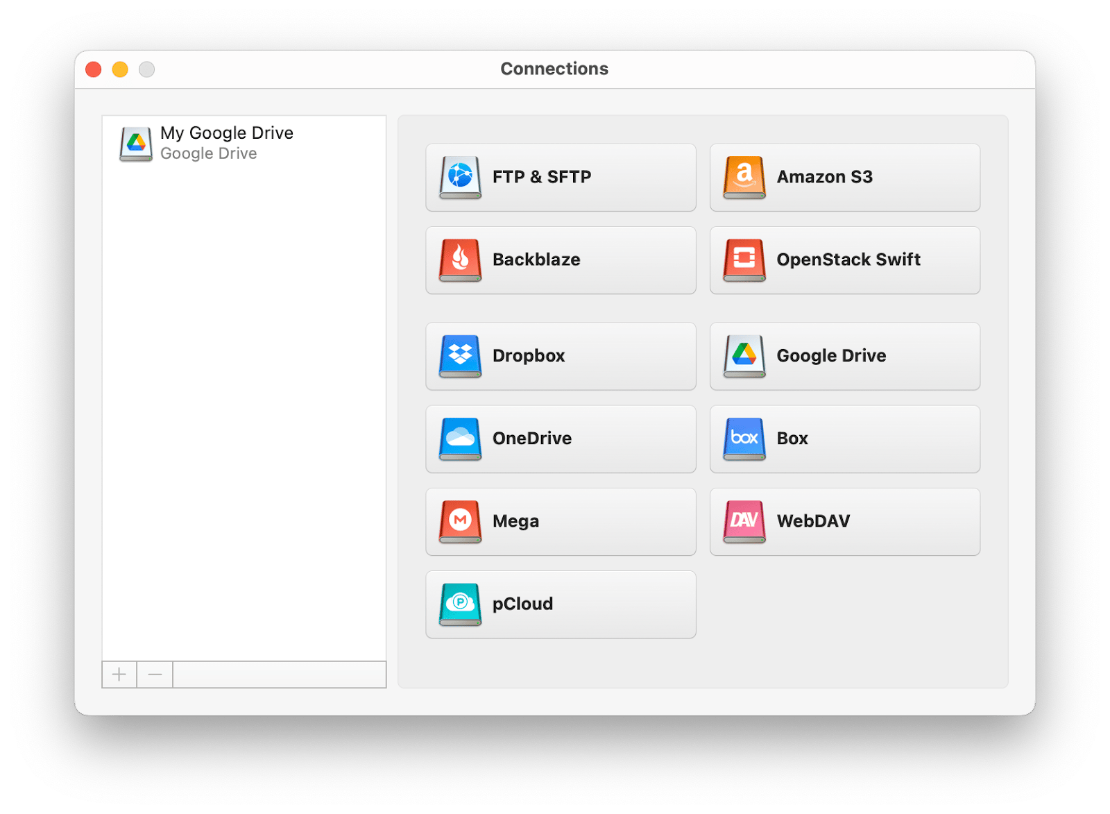 cloudmounter new connections