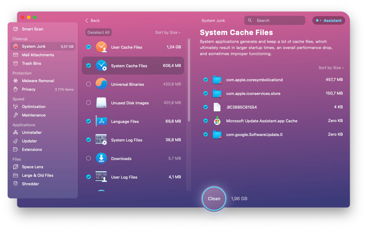 delete System Cache Files