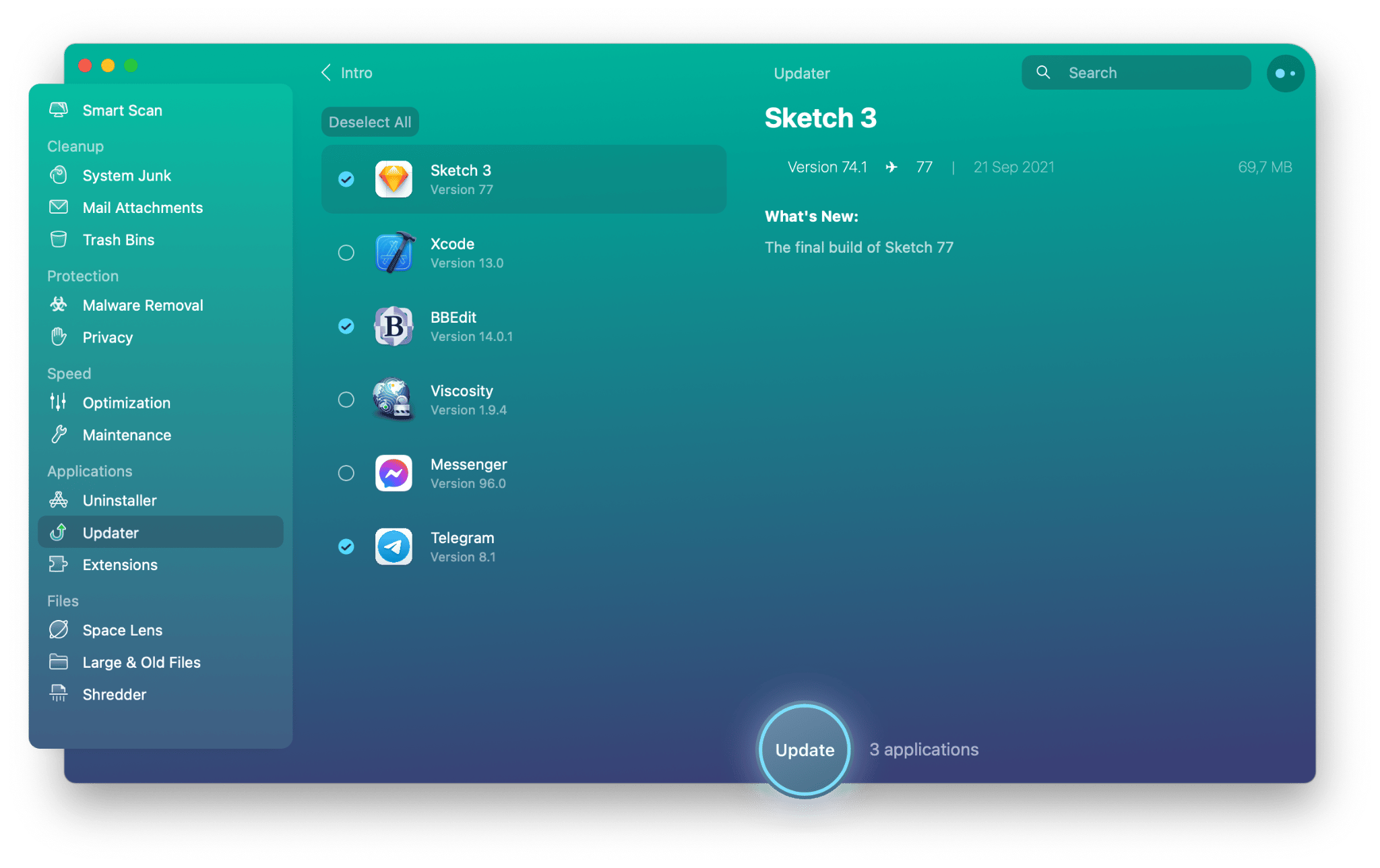 update all outdated apps