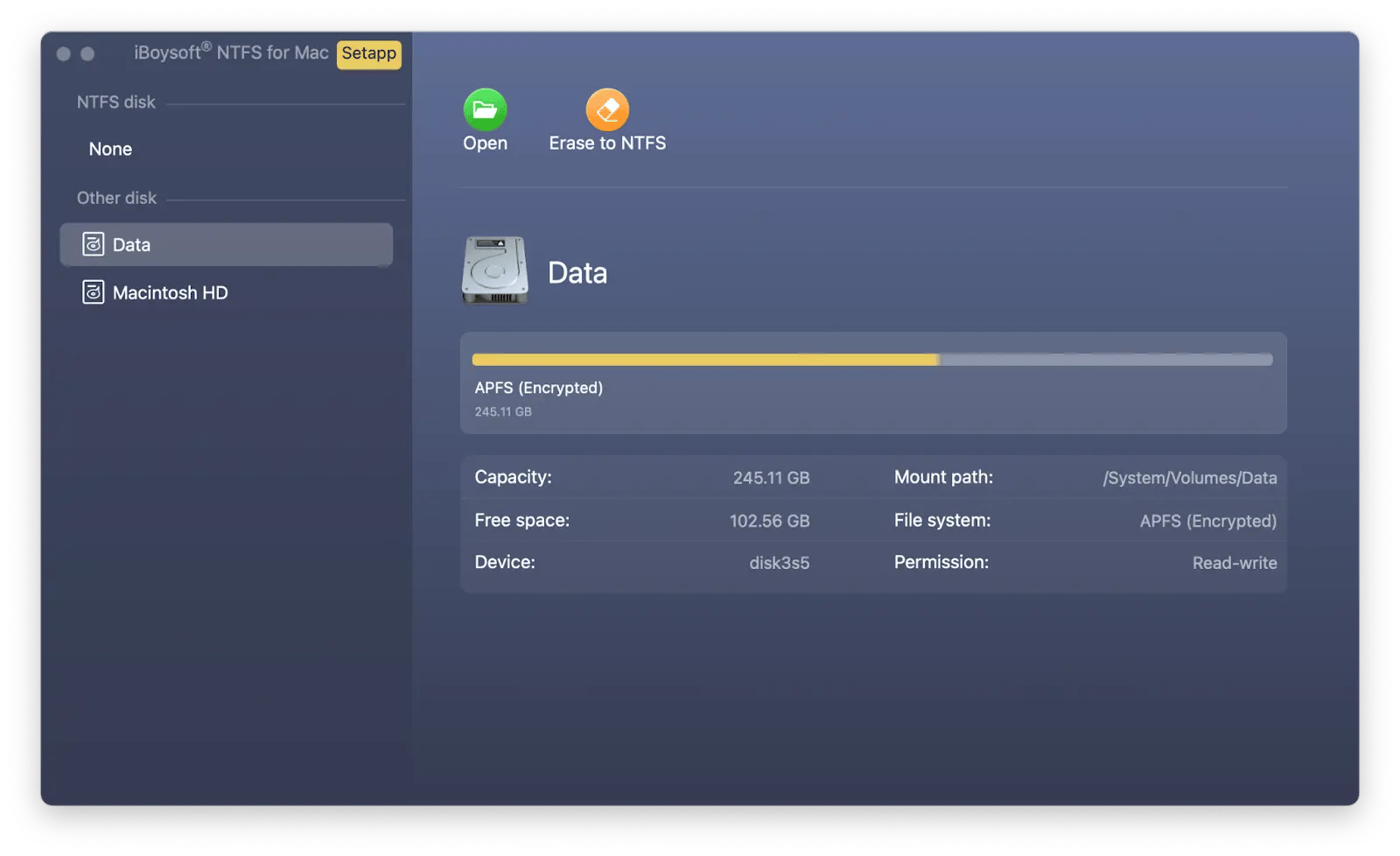 manage NTFS drives on a Mac