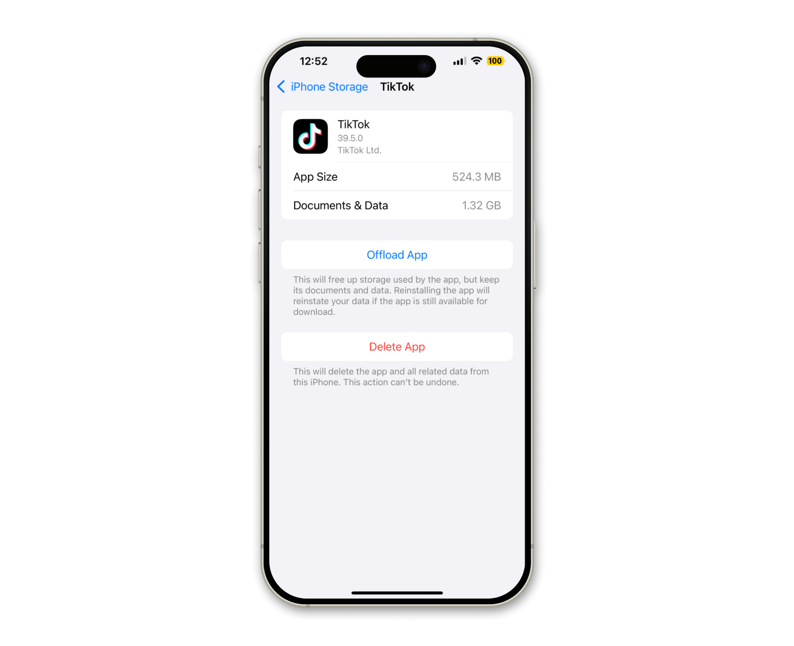 iPhone offload app