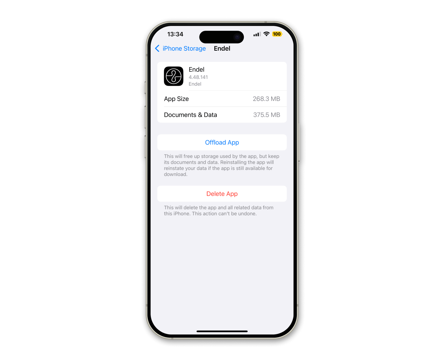 iPhone offload manual