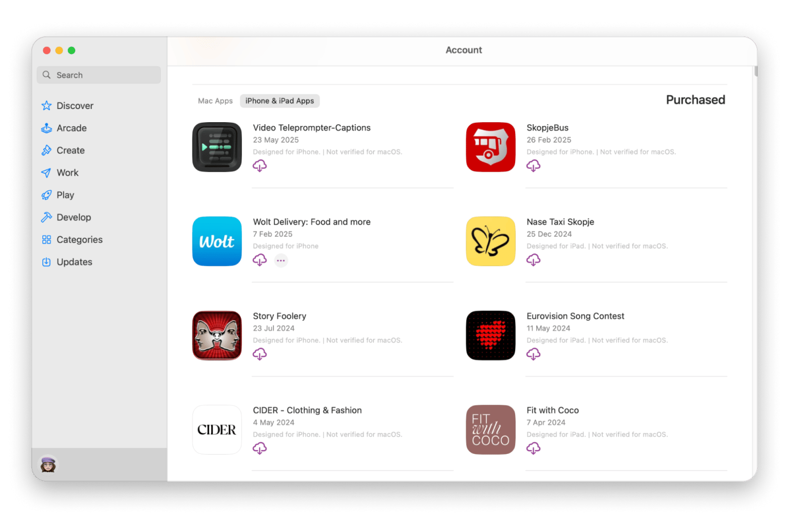 App Store on Mac