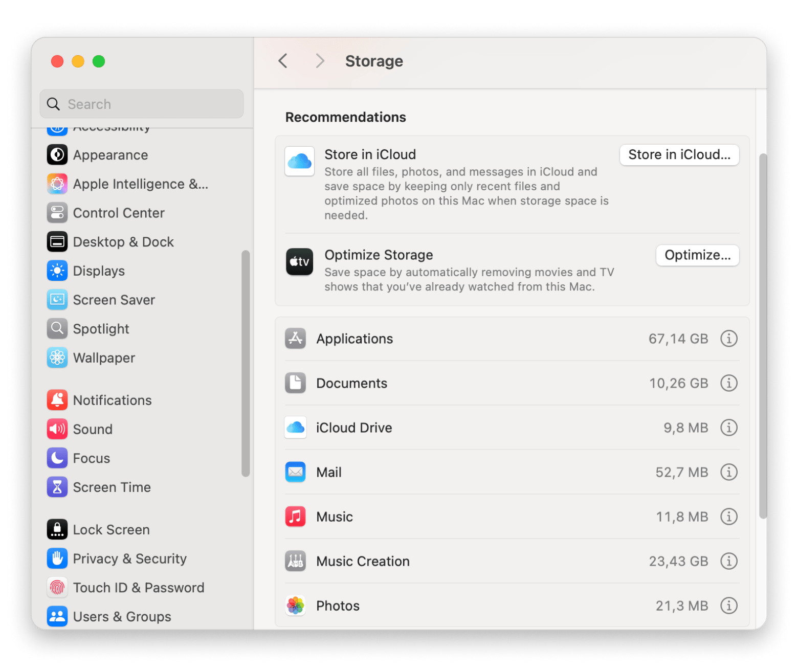 Mac disk clean space recommendations