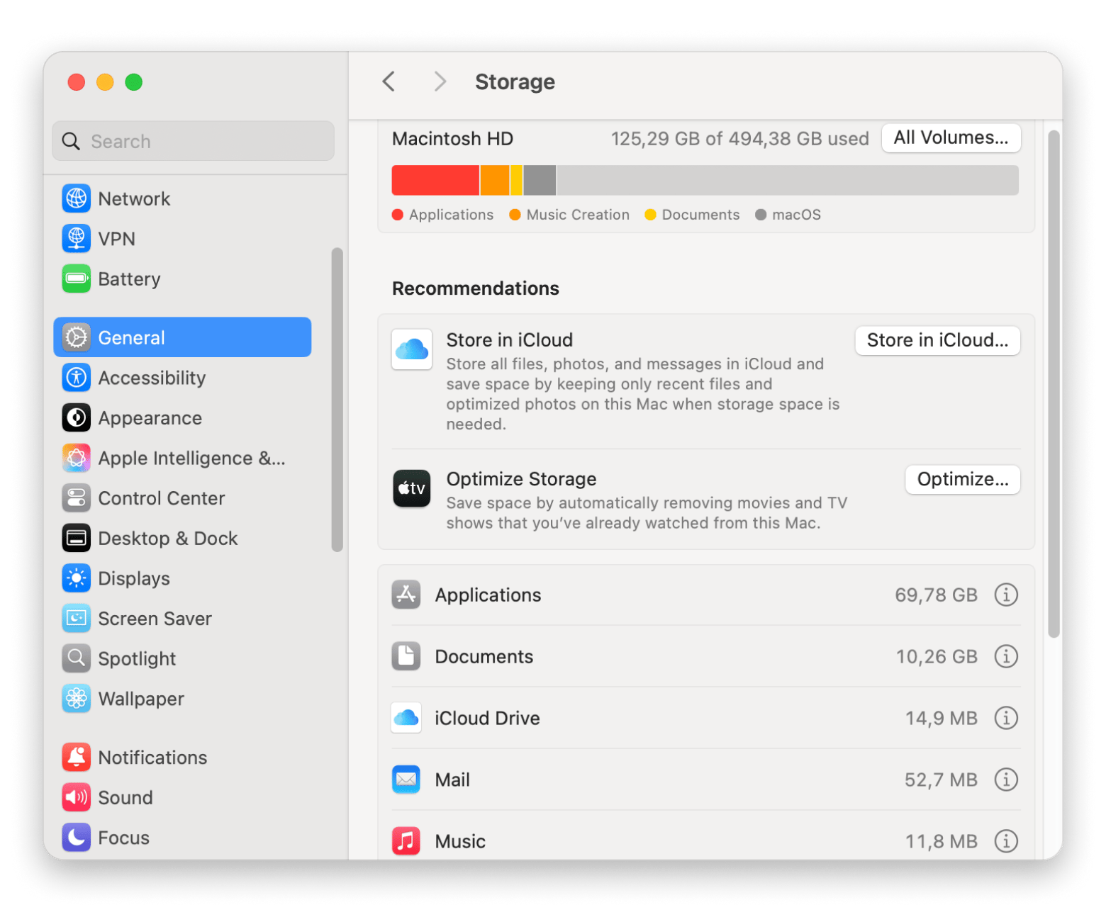 Mac optimize storage