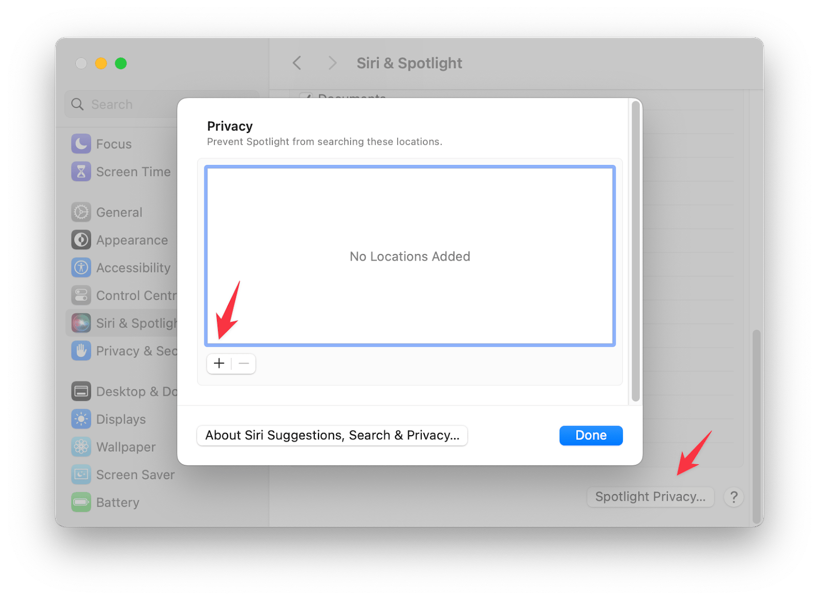 prevent spotlight from indexing unnecessary files