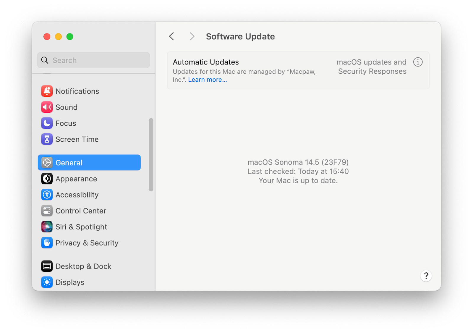 Software Update