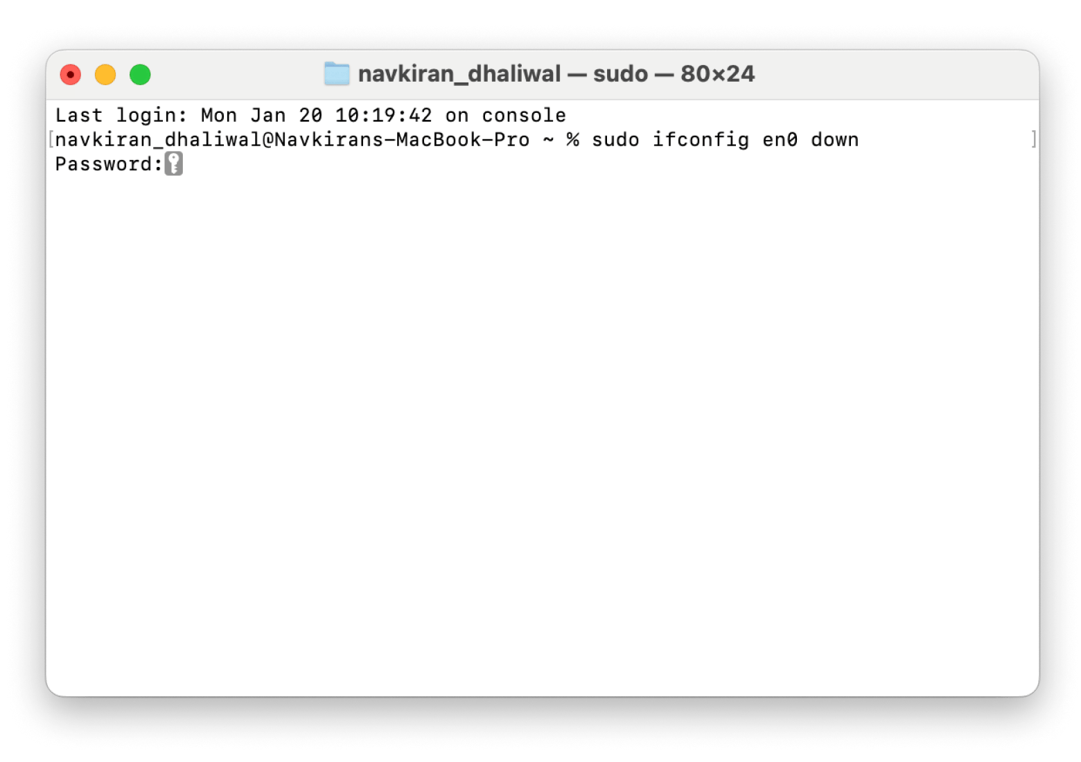how to turn off wi-fi through terminal