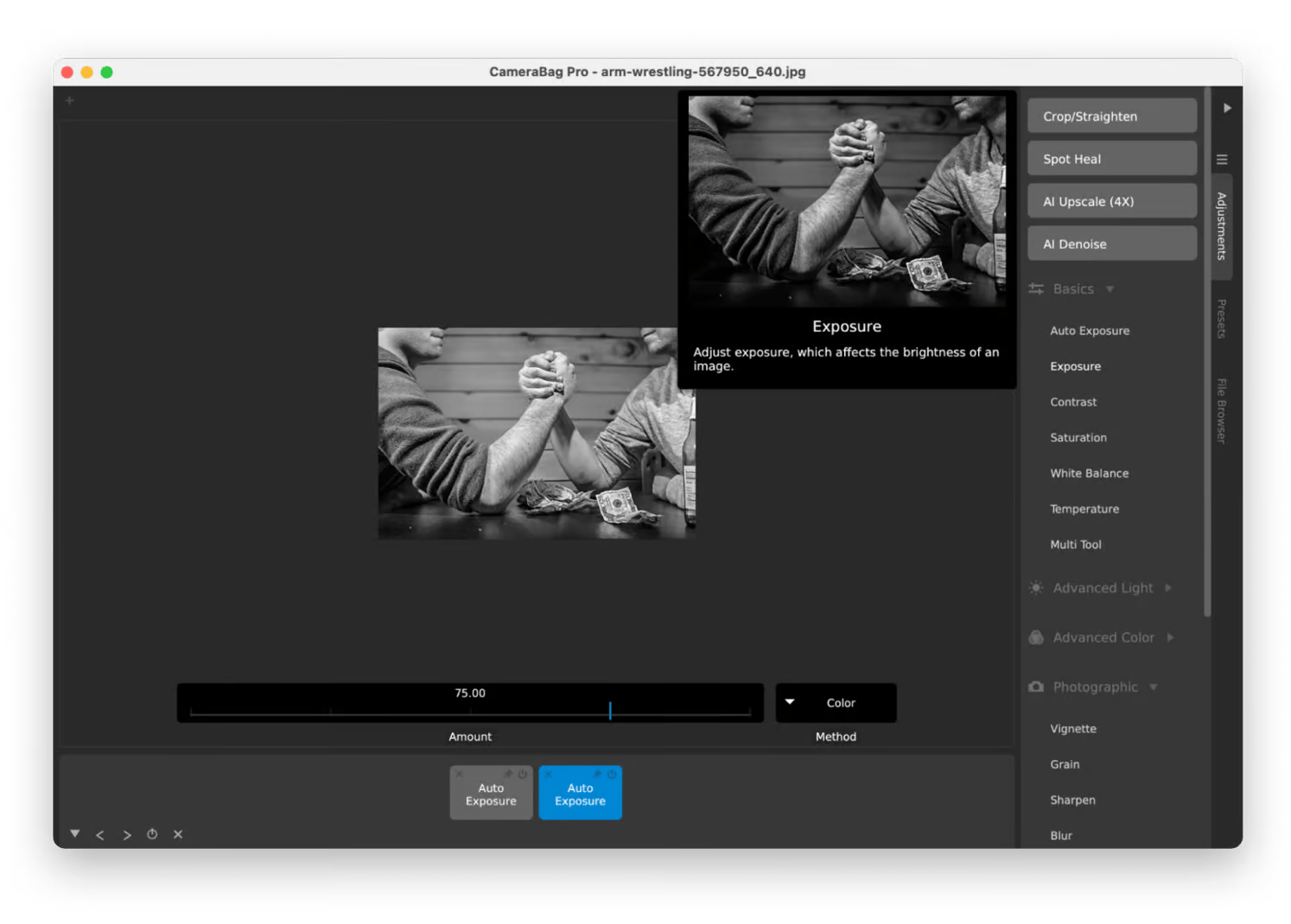 camerabag pro app window