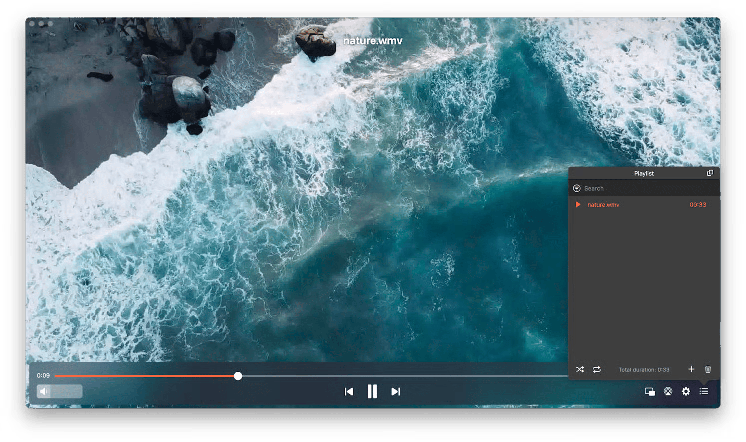 elmedia player menu window