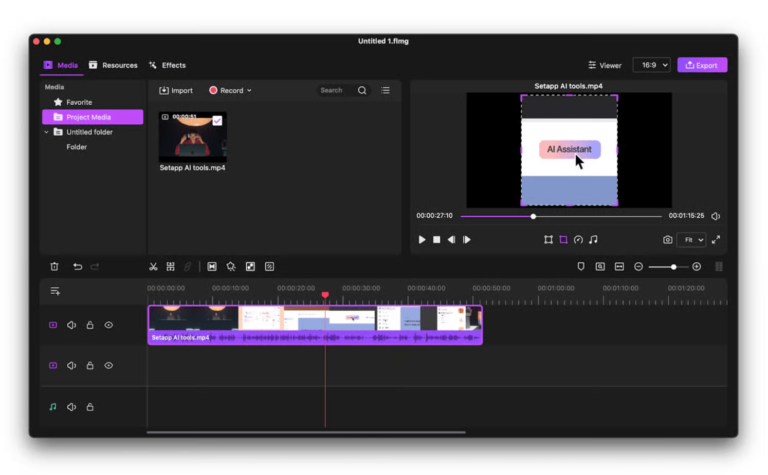filmage editor app window