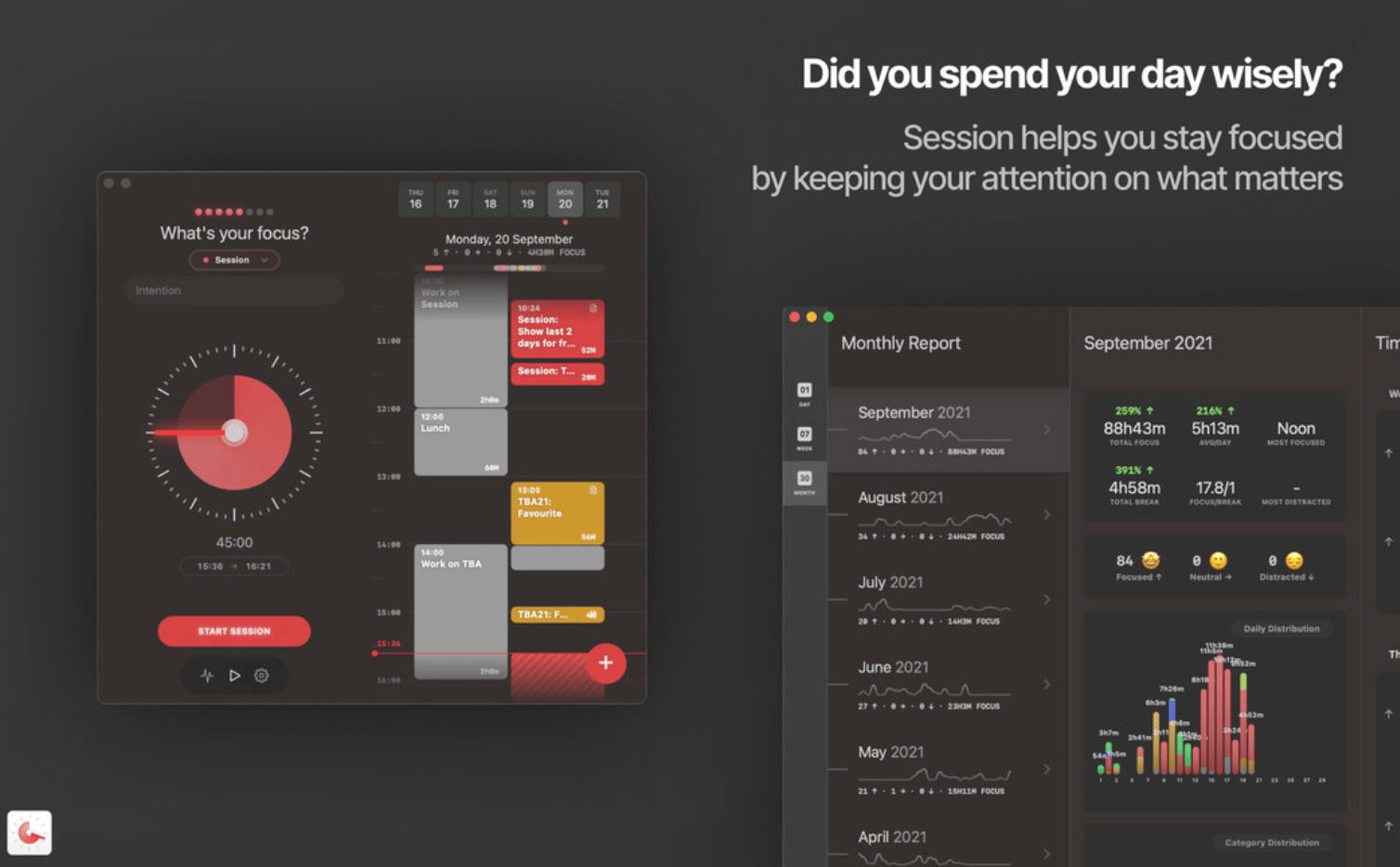 session app overview